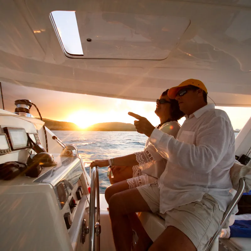 Bellaventuras catamaran on the water